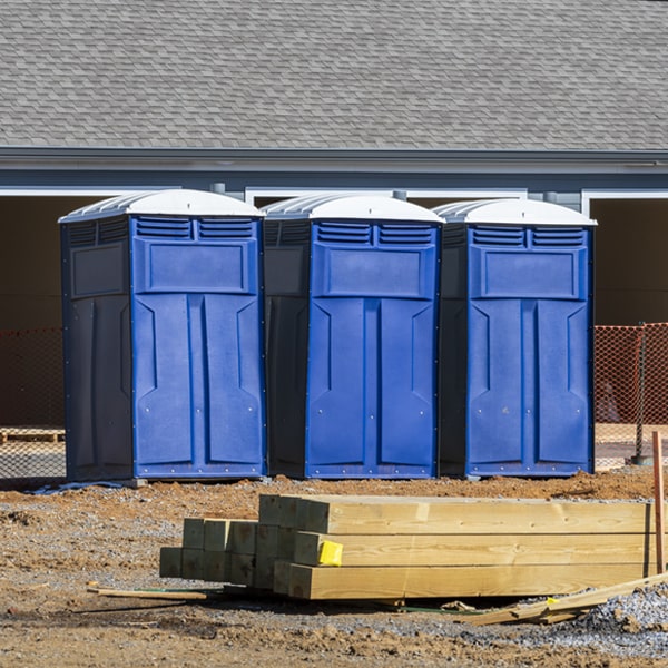 what is the maximum capacity for a single porta potty in Gays Creek